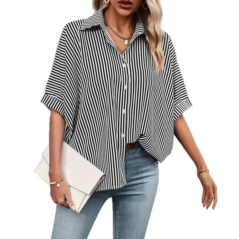 Women's Striped Casual Shirt - Image 5