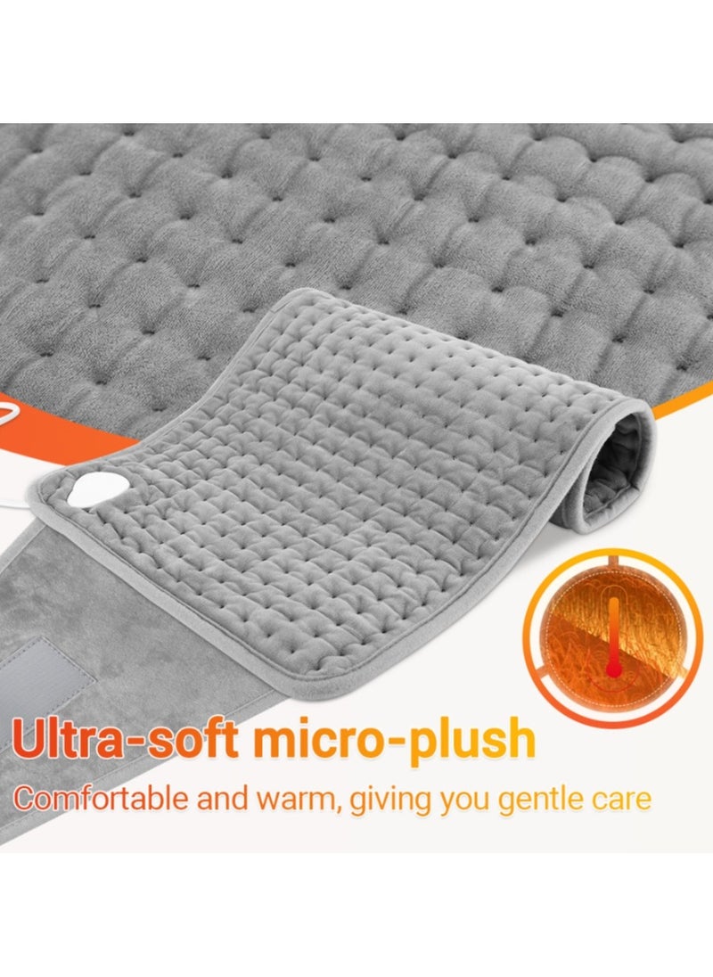 Generic - Electric Waist Heating Belt Multifunctional Heating Pad with LCD Controller, 9 Heating Levels & 4 Timing Gears, Soft Touch, Fast Heating, Machine Washable - Ideal for Period, Back Pain, and Cramps Relief (12"x50") - Image 1