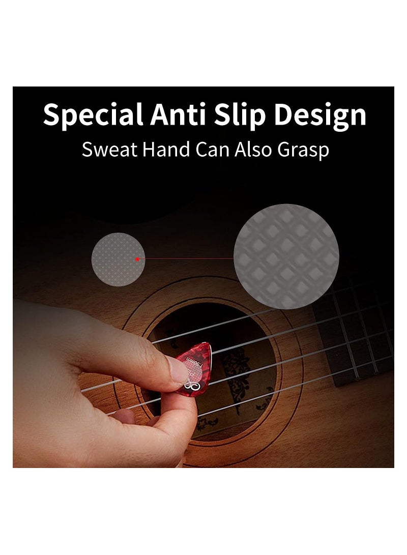 Grips for Guitar Picks 40 Pcs Self Adhesive Guitar Pick Grips, to Help You Hold Guitar Picks Tightly Pick Round Washer Pick Gripper Stop Dropping Your Guitar Picks While Playing