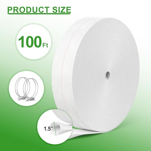 AGHITG 1-1/2" ID x 60 FT Lightweight Backwash Hose, Discharge Fire Hose Reinforced Pool Drain Hose, Lay Flat Sump Pump Hoses for Swimming Pool - Image 2