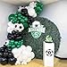 Eopelsm 144PCS Dark Green Black White Balloon Garland Arch Kit with 22inch 4D Soccer Foil Balloons for Soccer Themed Birthday Football Soccer Match Party Decorations - Image 2