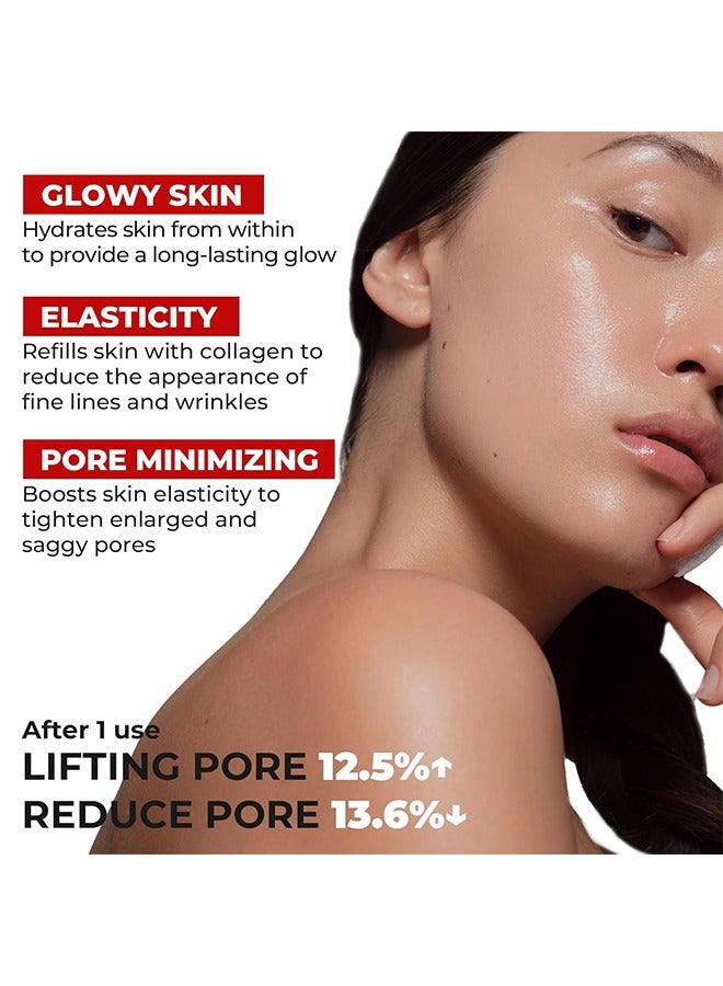 LACTO Collagen Wrapping Mask，MDP+ RED LACTO COLLAGEN WRAPPING MASK, Glowy Skin, Skin Elasticity, Pore Lifting 75 ml - Image 5