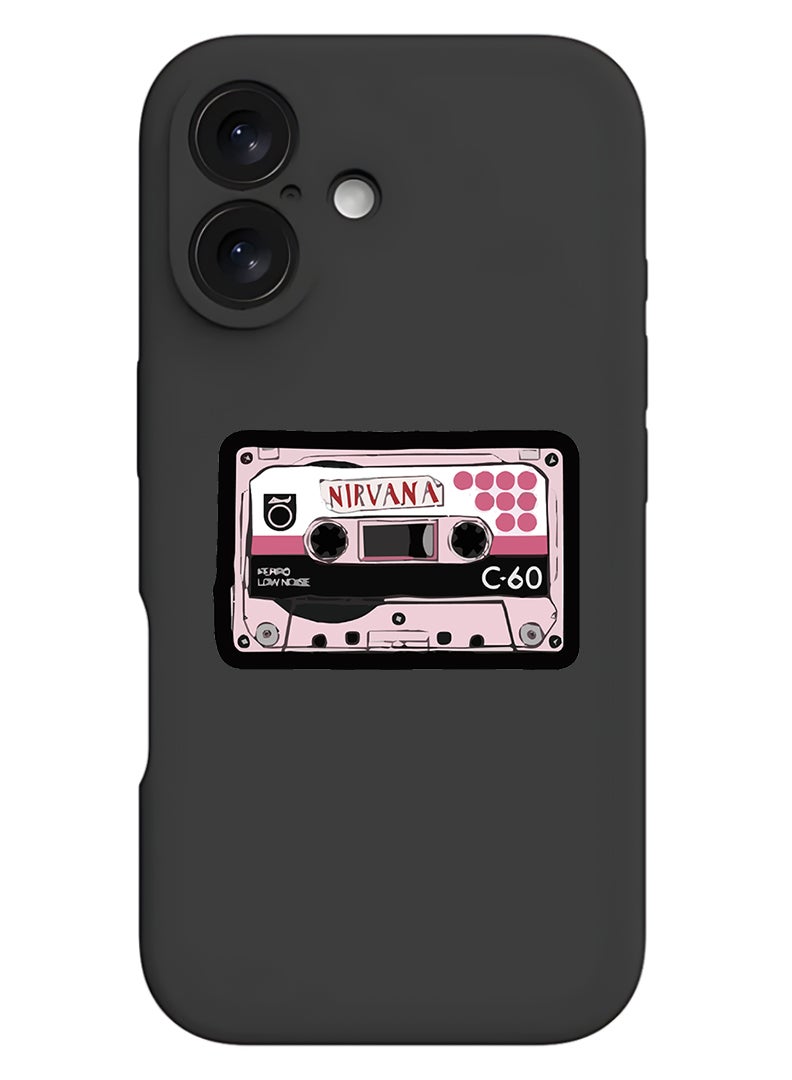 Theodor Protective Slim Fit Case Liquid Silicone Cover with Full Body Protection Anti-Scratch Shockproof Case For Apple iPhone 17 (Black) Nirvana (2) - Image 1