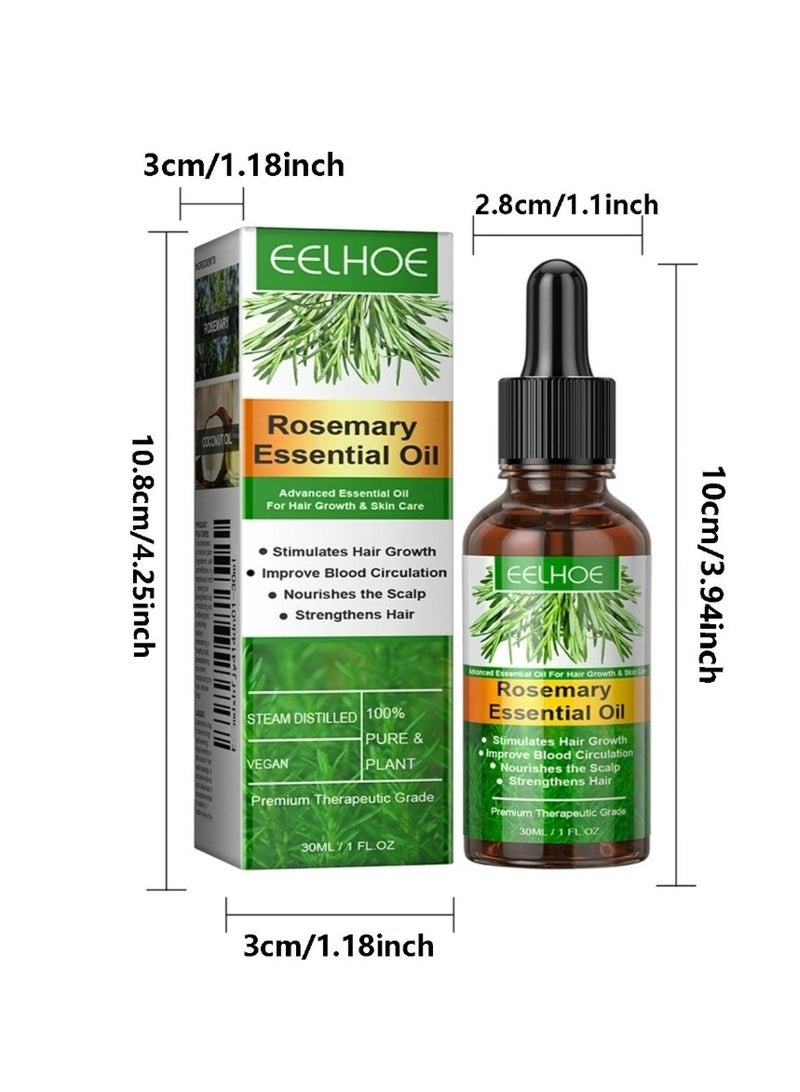 EELHOE Rosemary Oil For Hair And Scalp Helping Thicken And Straighten Hair 30 ML - Image 3