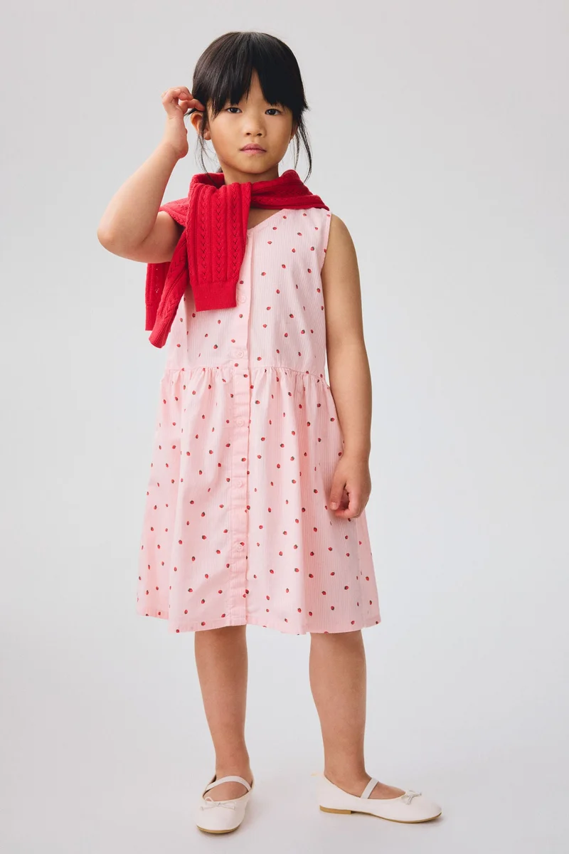 H&M Patterned seersucker dress