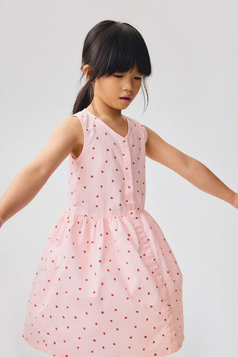 H&M Patterned seersucker dress