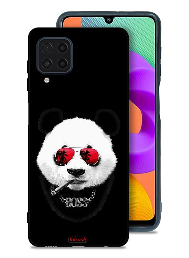 Tolwak Samsung Galaxy M22 Protective Case Cover Boss Panda - Image 1