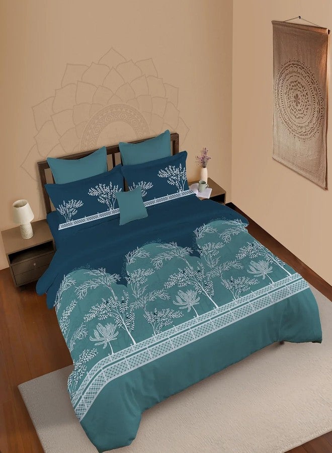 MYTRIDENT Classic Prakriti King Size Bedsheet Set, 210 TC, 100% Cotton - Vayu - Image 4