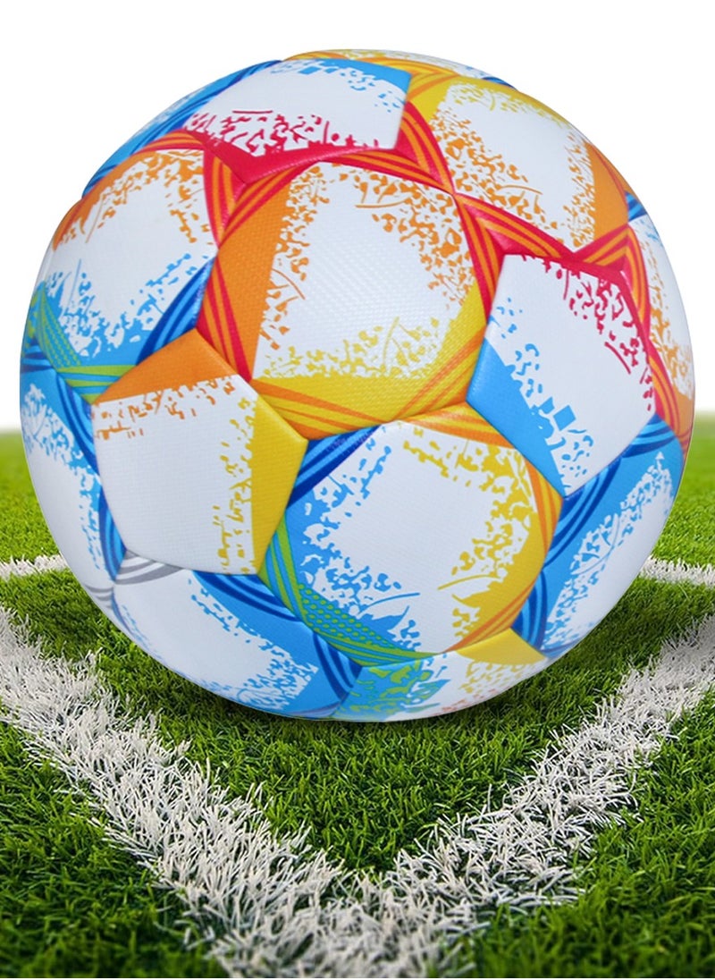 QUTOOB Football Size 5 - High-Performance Soccer Ball for Indoor and Outdoor Use - Professional Grade, Officially Sized and Weighted Match Ball for Competitive Play, Training, Recreational Games, All Levels  - Image 1