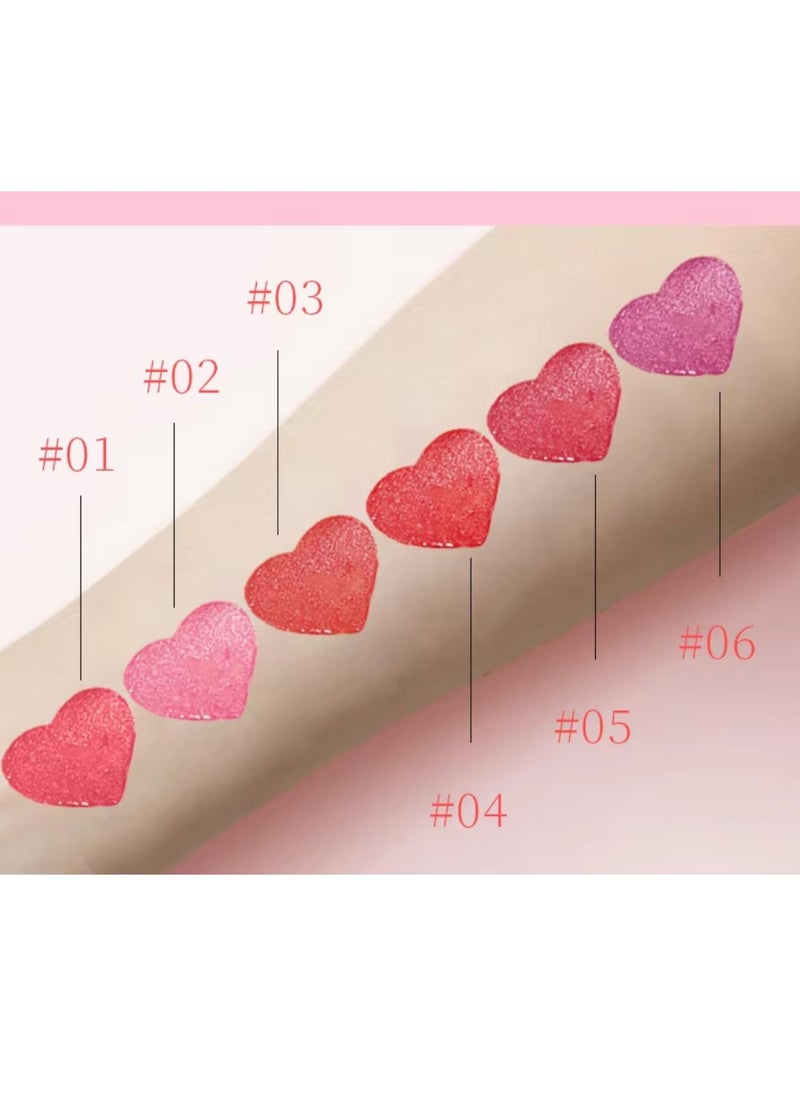 Fit Colors - Cushion Blusher for Face Air Cushion Blush Natural Blusher for Cheeks Shimmer Face Highly Pigmented Blush Makeup Long lasting Loose Powder for Blush Eyeshadow and Lipstick 7g 06 - Image 1