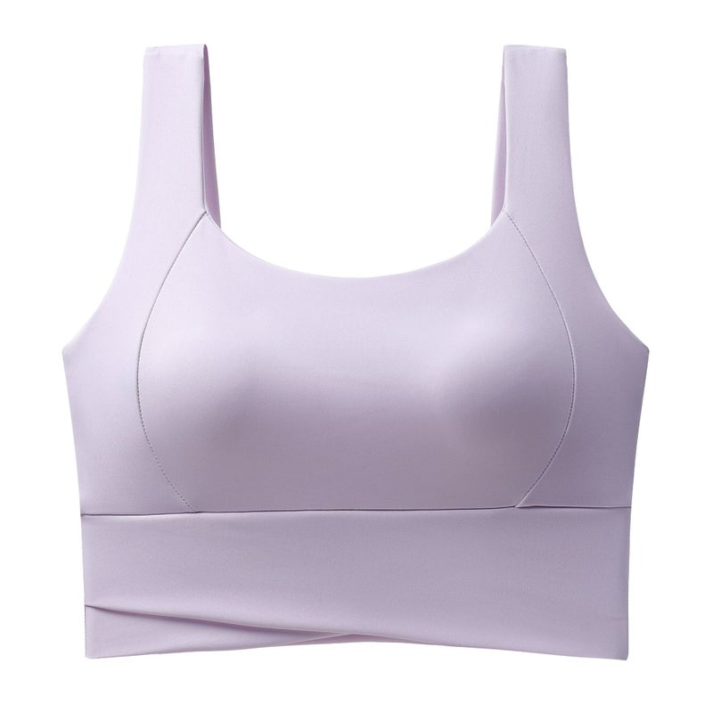 Womens Sports Bra Moisture-Wicking Breathable Light purple