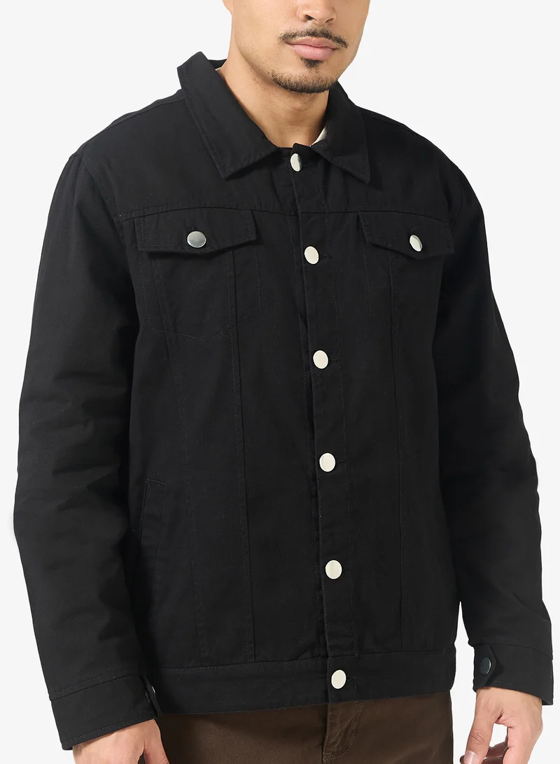 Robert Wood  Collar Denim Jacket for Men | Best Price UAE