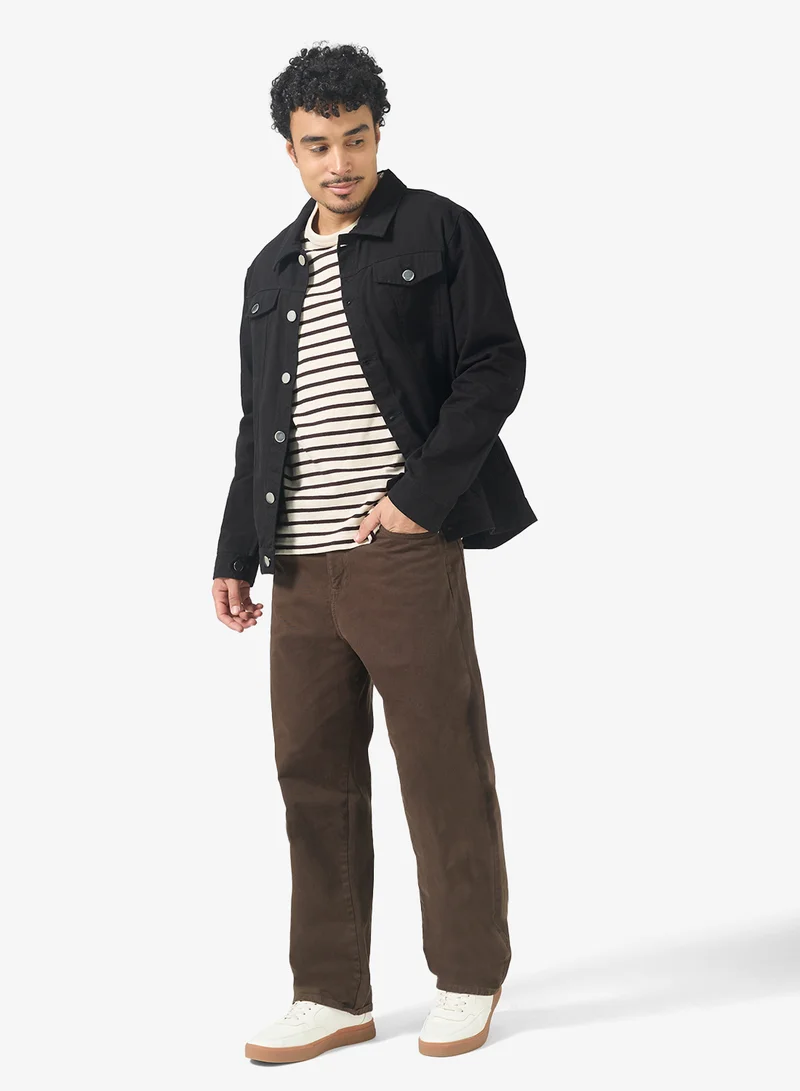 Robert Wood  Collar Denim Jacket for Men | Best Price UAE
