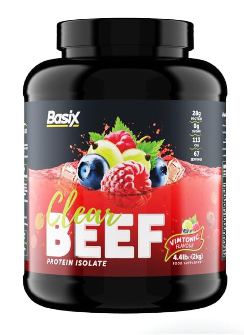 Basix Beef Protein Isolate Vimtonic Flavour 4.4lb  - Image 1