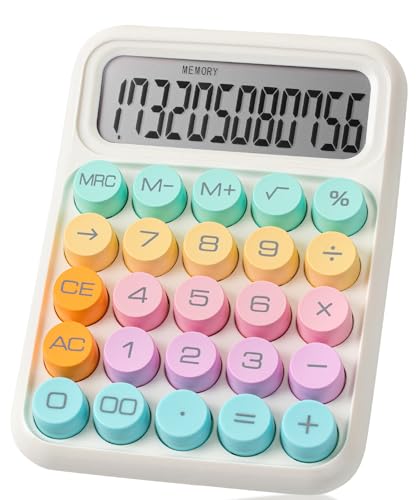 Mr. Pen- Mechanical Switch Calculator, 12Digits, Large LCD Display, Colorful Calculator Big Buttons - Image 1