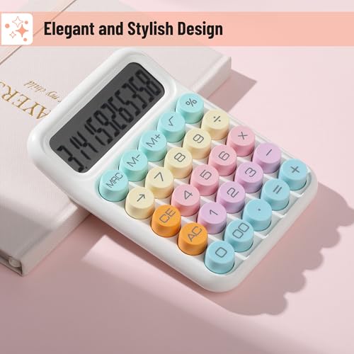 Mr. Pen- Mechanical Switch Calculator, 12Digits, Large LCD Display, Colorful Calculator Big Buttons - Image 4