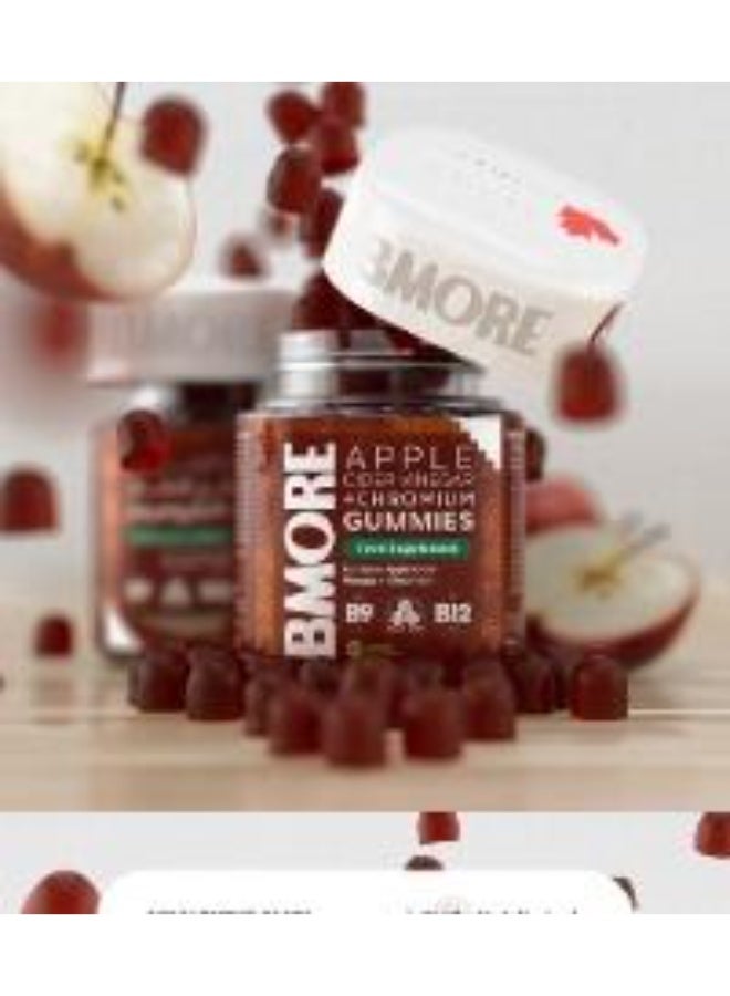 بي مور فيتامينات خل التفاح والكروميوم ٦٠ قطعة حلوى - 3 عبوات - Image 4