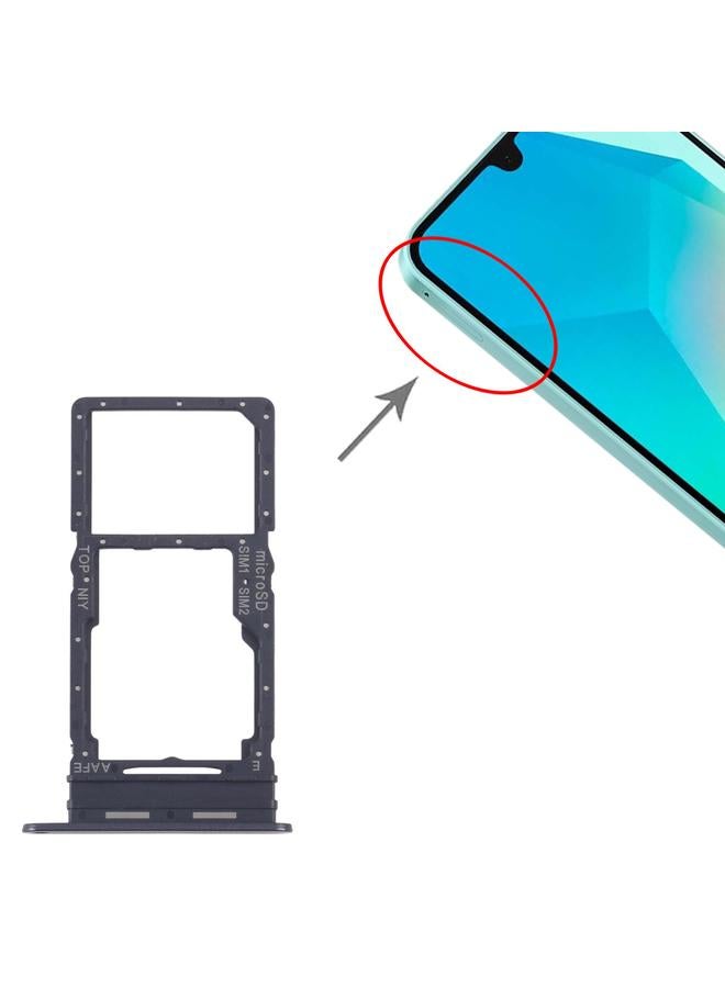 لـ Samsung Galaxy A16 SM-A165F درج بطاقة SIM الأصلي + درج بطاقة SIM / Micro SD (أسود) - Image 4