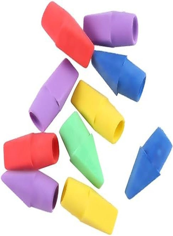 BWESOO 10 Pcs Multicolor Pencil Top Erasers, Eraser Caps, Erasers for Pencil Top, Pencil for Kids, Cap Erasers Pencil-Top Erasers - Image 1