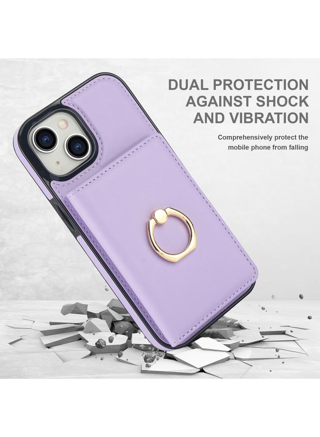 S-TOP Case For iPhone 15 Plus RFID Anti-theft Card Ring Holder Phone Case - Image 2