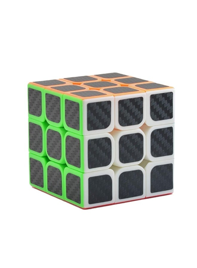Ahyuan Professional Speed Magic Cube Carbon Fibre Stickers 3x3, Black - Image 4