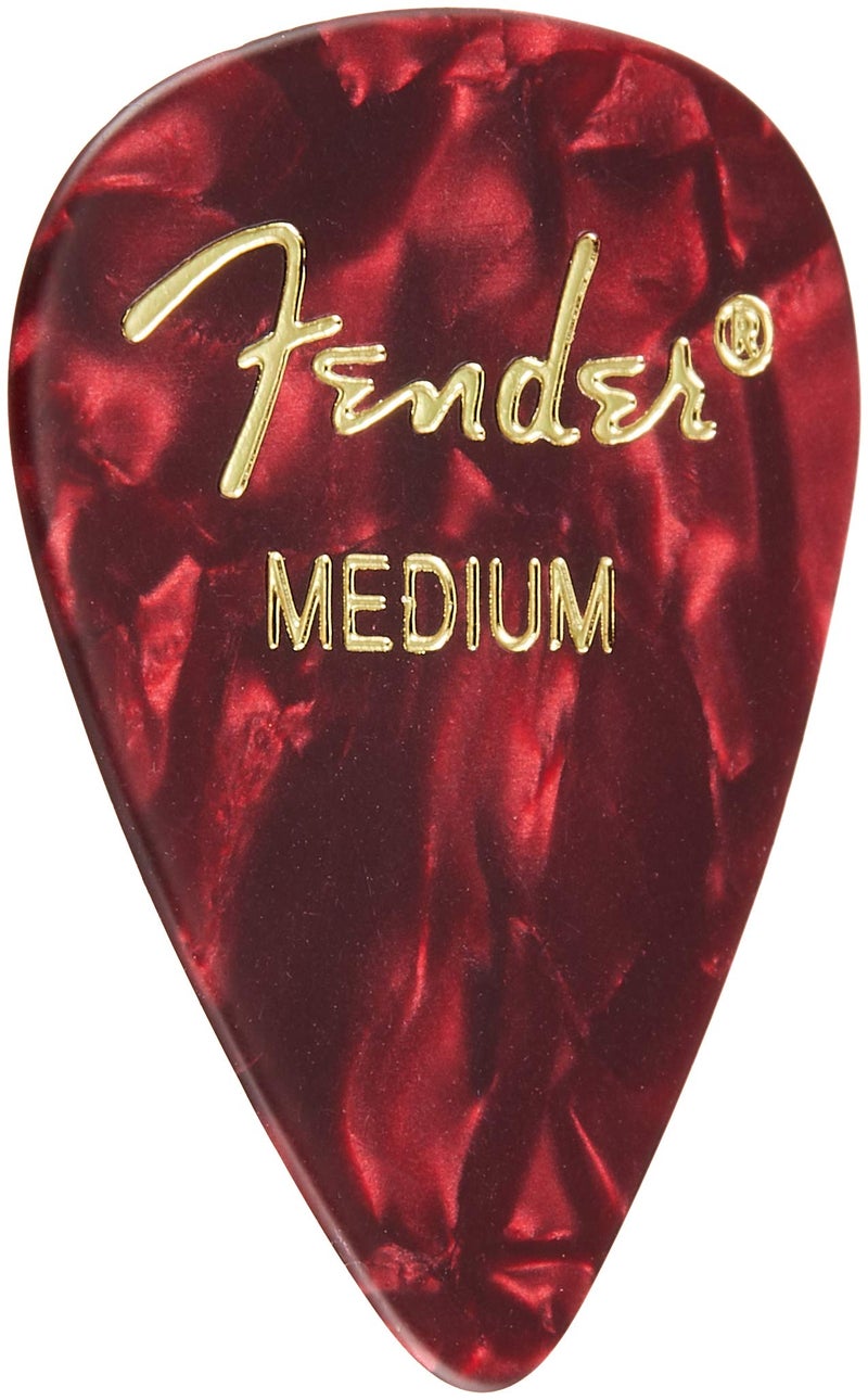 Fender Premium Celluloid Guitar Picks 351 Shape, Guitar Accessories, Red Moto, Medium, 12-Pack - Image 3