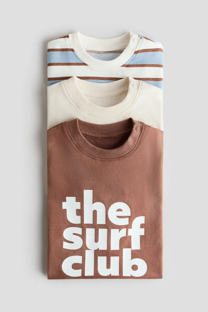 H&M 3-pack cotton T-shirts