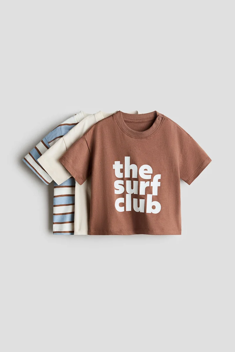 H&M 3-pack cotton T-shirts
