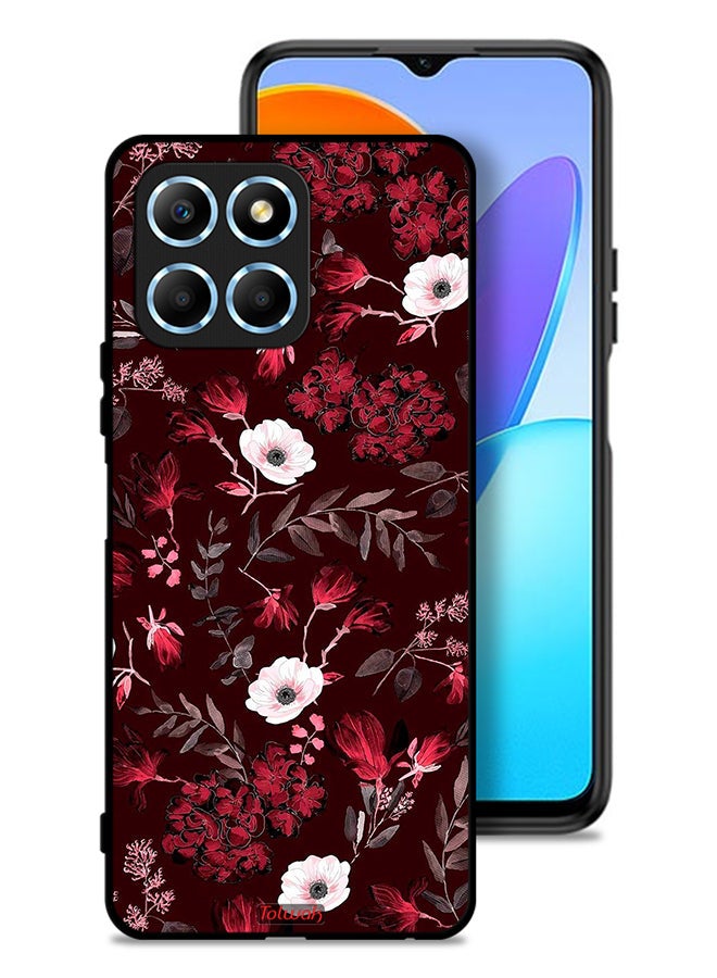Tolwak Honor X8 5G Protective Case Cover Small Flowers And Tropical Leaves - Image 1