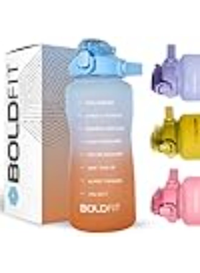 Boldfit Gym Gallon water Bottle, 2. 2 litre bottle for Gym Workout, Motivational Sipper gallons for Adults, Water Bottles 2 + ltr, 2litre sipper for Men & Women motivational gallons, 2 Litre gallon - Image 1