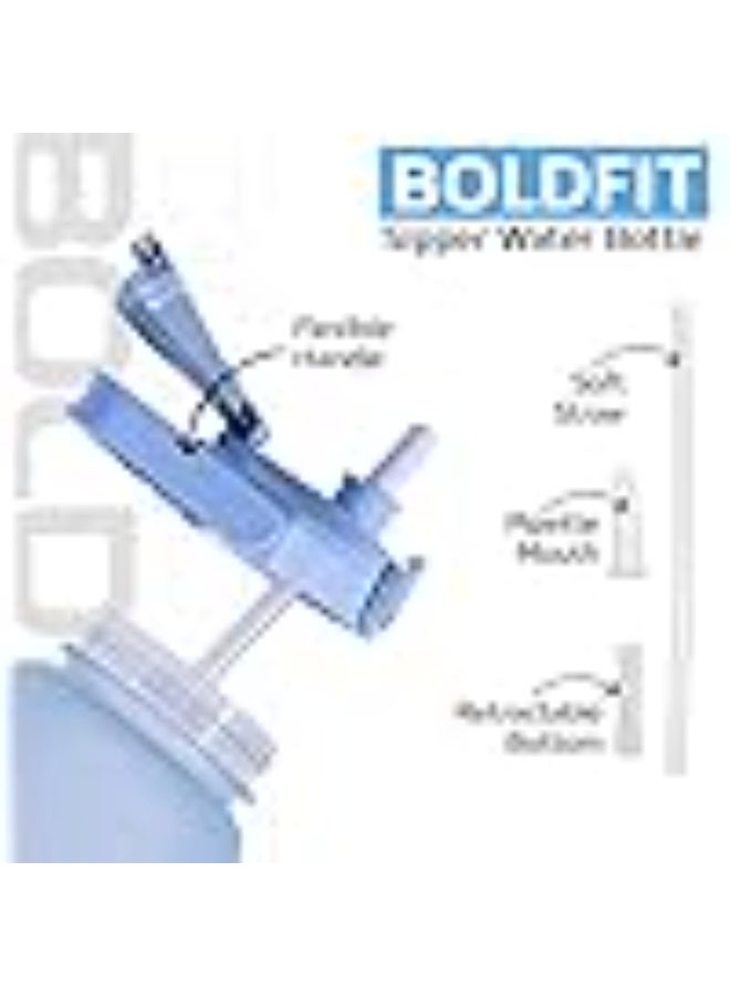 Boldfit Gym Gallon water Bottle, 2. 2 litre bottle for Gym Workout, Motivational Sipper gallons for Adults, Water Bottles 2 + ltr, 2litre sipper for Men & Women motivational gallons, 2 Litre gallon - Image 4