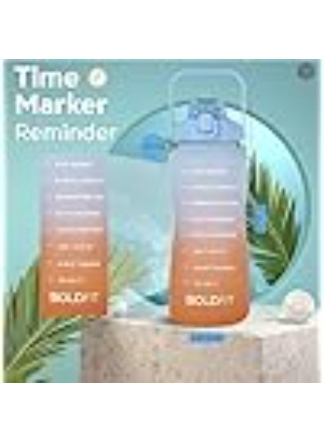 Boldfit Gym Gallon water Bottle, 2. 2 litre bottle for Gym Workout, Motivational Sipper gallons for Adults, Water Bottles 2 + ltr, 2litre sipper for Men & Women motivational gallons, 2 Litre gallon - Image 5