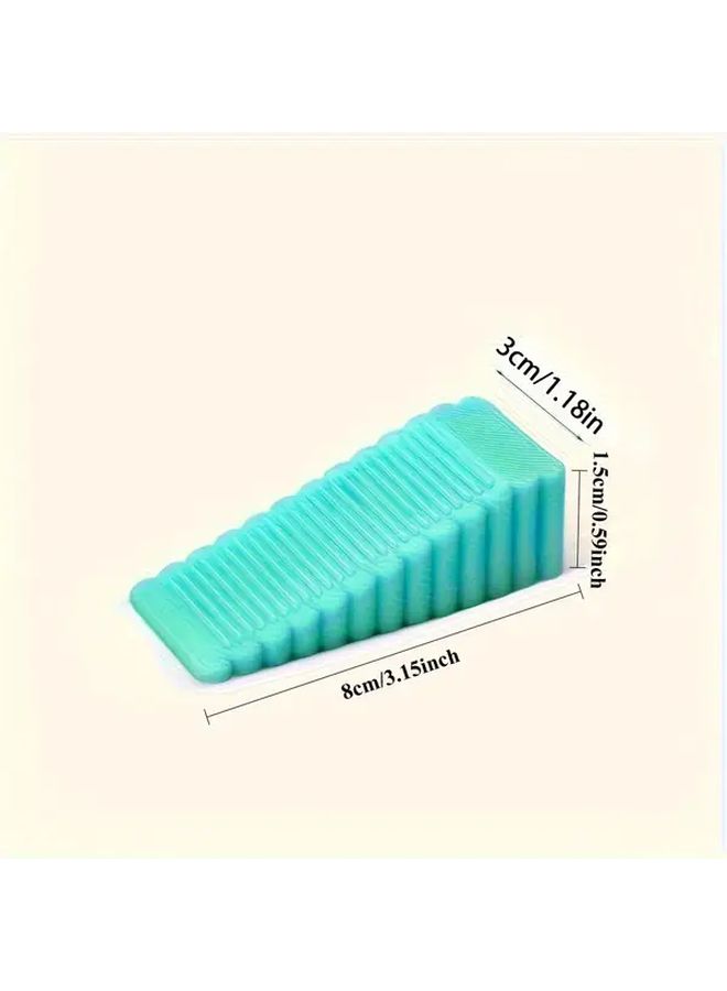 6pcs Random Color Plastic Door Stopper Wedges Anti Slip Protects Floors from Scratches - Image 5