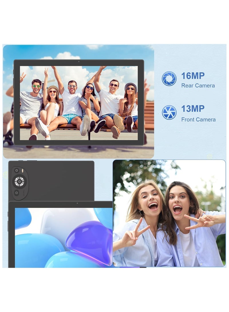 ريبنيو تابلت CM8200plus، شاشة 10.1 بوصة، نظام أندرويد 14، تابلت 5G، ثنائي الشريحة، ذاكرة وصول عشوائي 8 جيجابايت، سعة تخزين 1 تيرابايت، بطارية 10000 مللي أمبير/ساعة، مع لوحة مفاتيح بلوتوث، ماوس ومكبر صوت (أسود) - Image 4