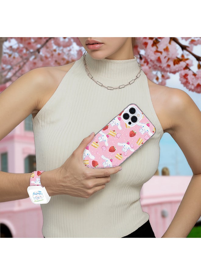 Generic - New Trendy Apple Watch Band & iPhone Case Combo | Playful Gym-to-Office Style | Anti-Fade | Fits iPhone 12/13/14/15/16 & iWatch Series 10/9/8/7/6/5/4/3/2/1/SE/Ultra/Hermès - Image 1