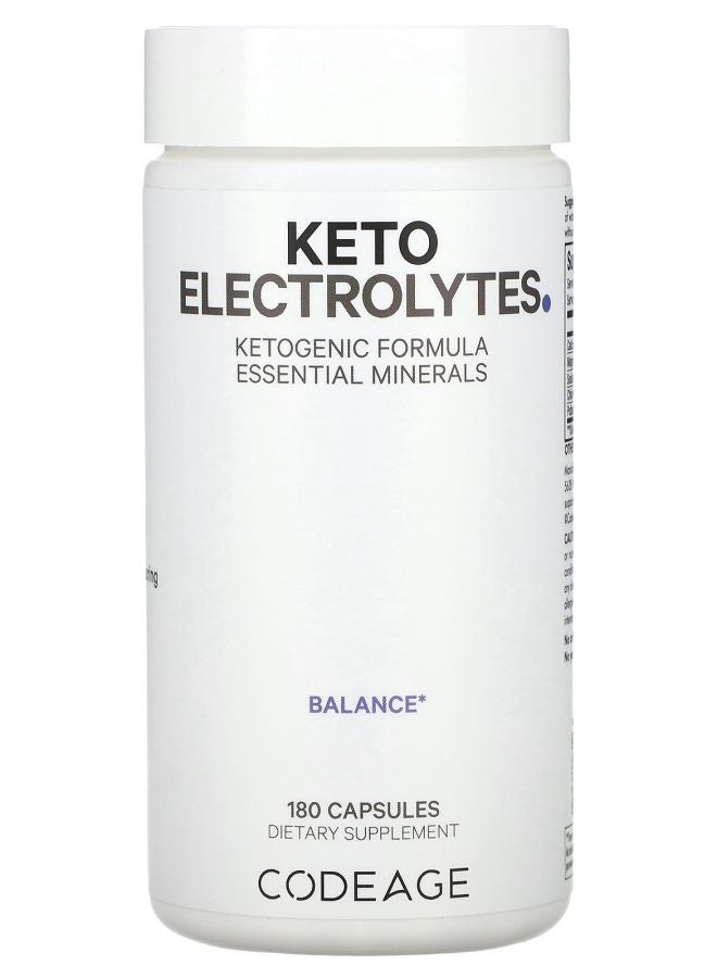 Codeage Keto Electrolytes Ketogenic Formula 180 Capsules