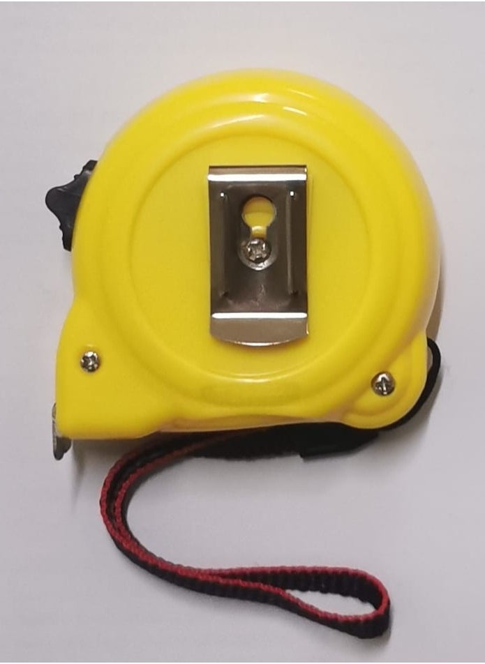 BOTs and four dots - 5.0 Meter Slid – Lock Measuring Tape, 19mm Tape Width, Yellow Color. Ref. No.: BOT-HT- 0003 - Image 1