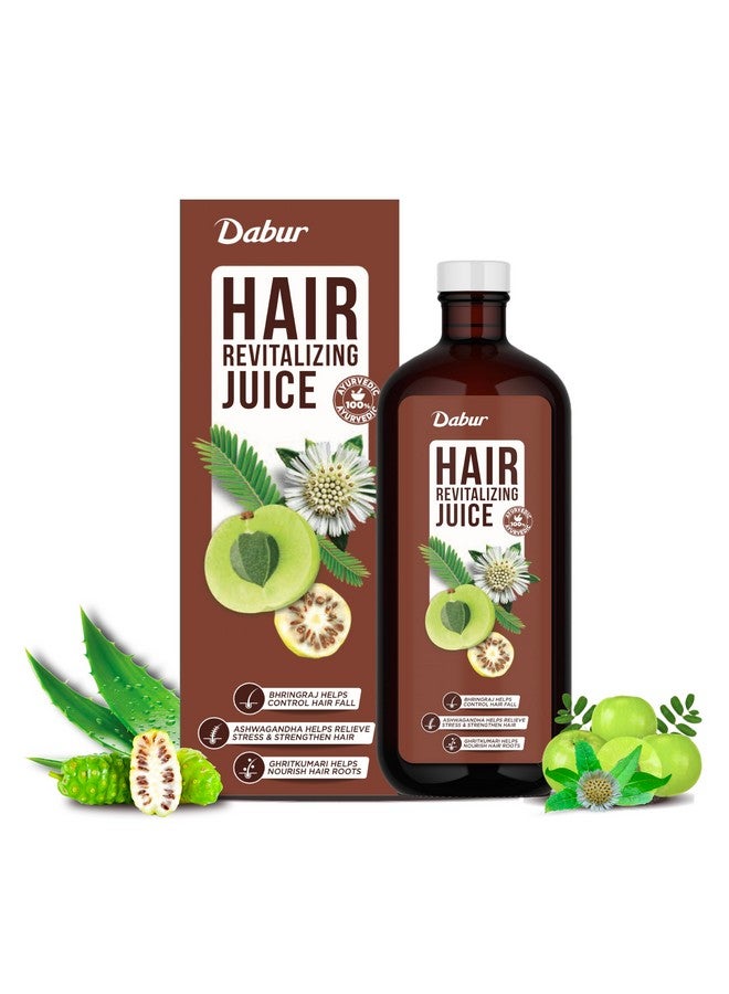 Dabur Hair Revitalizing Juice-1L Hair Care Juice For Hair Growth & Hair Fall Control Enriched With 5+ Powerful Ingredients No Artificial Colors, Flavours & Sugars,1000 Grams - Image 1