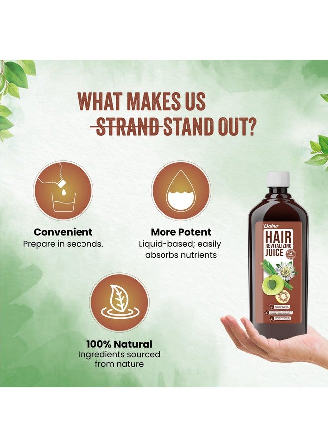 Dabur Hair Revitalizing Juice-1L Hair Care Juice For Hair Growth & Hair Fall Control Enriched With 5+ Powerful Ingredients No Artificial Colors, Flavours & Sugars,1000 Grams - Image 3