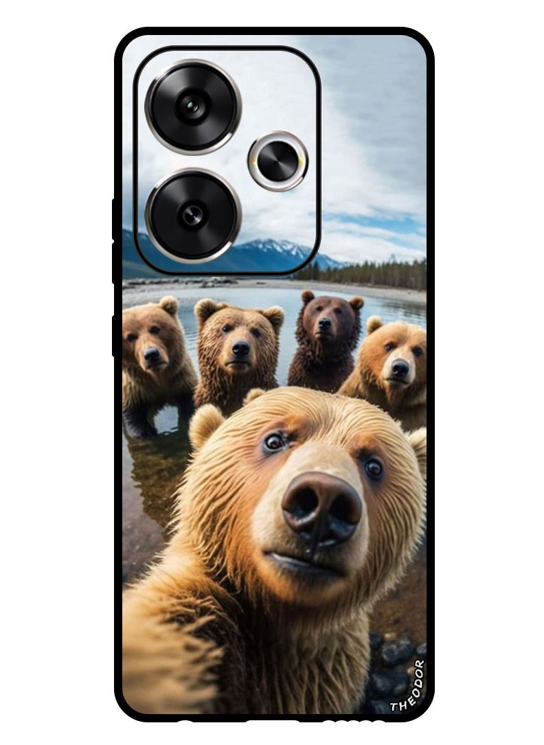 Theodor Protective Case Anti Scratch Shock Proof Bumper Cover For Xiaomi Redmi Turbo 3 Bear Selfie  - Image 1