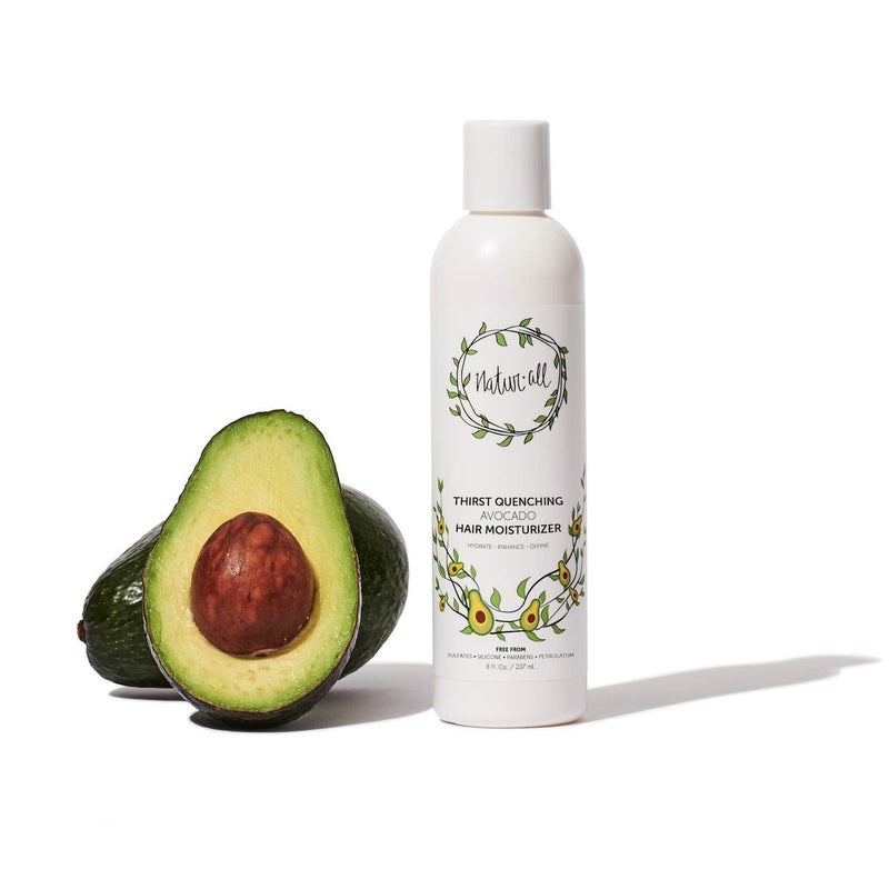 NaturAll Hair Moisturizer - Containing Avocado Hair Cream for Dry, Curly, Coily, or Frizzy Hair, 8 oz - Image 1