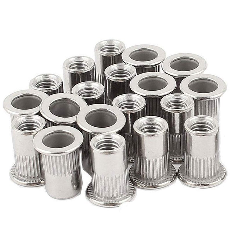Sprite Science 20PCs 3/8''-16 Stainless Steel Rivet Nuts Nutsert Threaded Rivet Insert Rivnuts 3/8-16UNC - Image 1