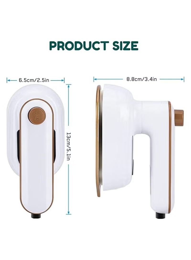 A ZONE Mini Iron for Clothes, Portable Handheld Steam Iron, Support Dry Wet Ironing, Small Electric Iron, Travel Ironing - Image 2