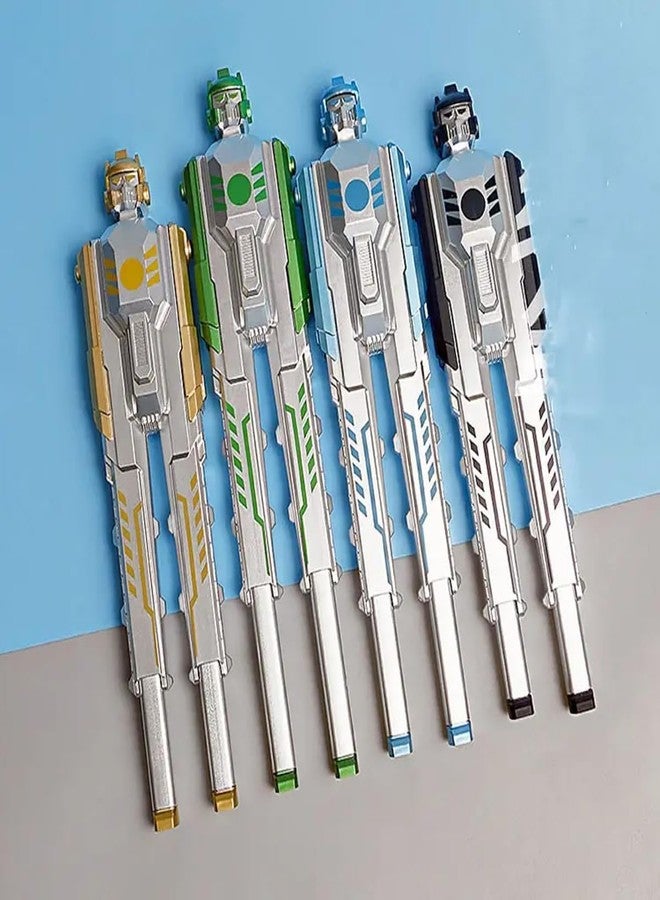 53 Arts 2 in 1 Robotic Transformer Gel Pen 0.38mm For Writing Gifts Kids Toys Pen- pack of 3 - Image 4