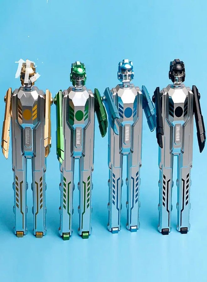 53 Arts 2 in 1 Robotic Transformer Gel Pen 0.38mm For Writing Gifts Kids Toys Pen- pack of 3 - Image 1