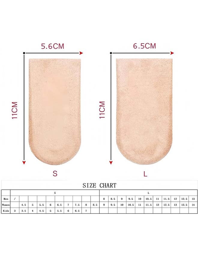 نعلات كعب قابلة للتعديل، نعلات كعب جل من 1/4 بوصة إلى 1 بوصة لاختلاف طول الساقين. نعل داخلي لزيادة الطول (للنساء من 9 إلى 13 عامًا / للرجال من 8 إلى 12 عامًا) - Image 4