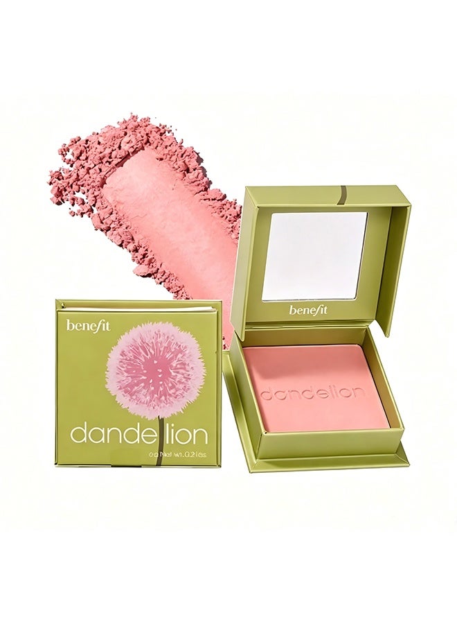 benefit Dandelion Baby-Pink Brightening Blush, Long-Lasting All-Day Face Enhancing Makeup Color, 0.21 oz - Image 1