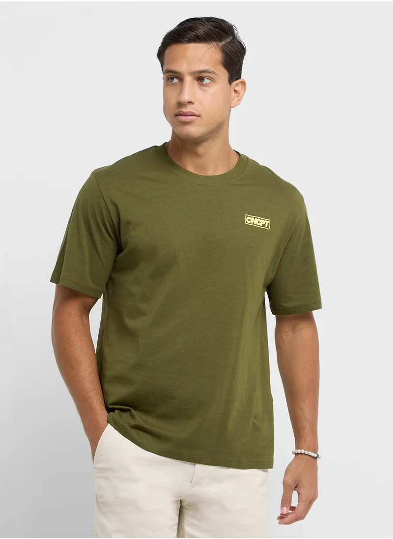 JACK & JONES Jcoimagine Logo Crew Neck T-Shirt