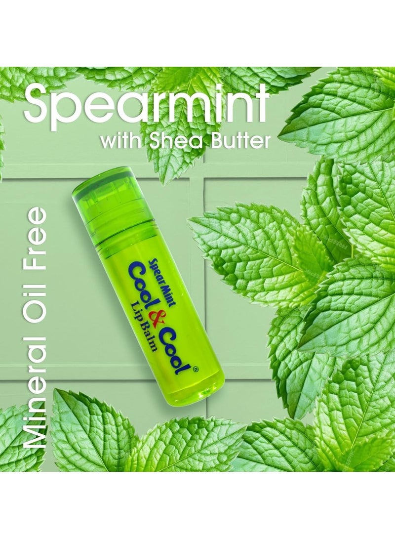 Cool & Cool Lip Balm 4.60g Intense Nutrition Spearmint With Shea Butter - Image 3