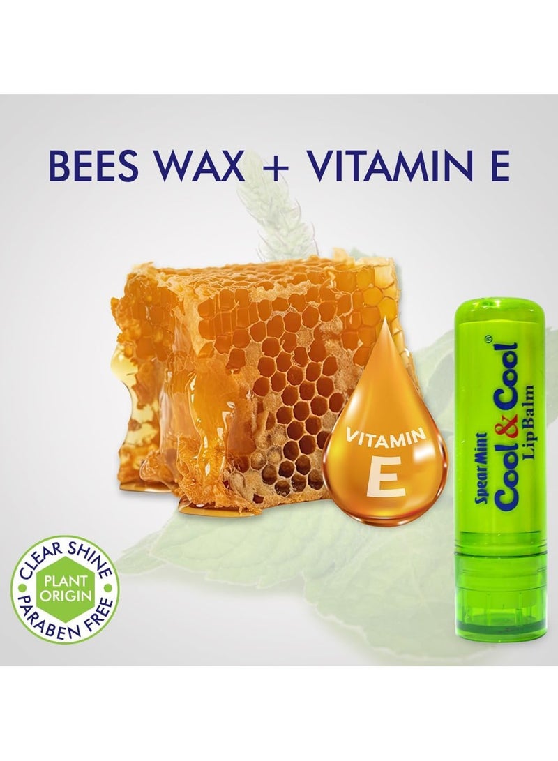 Cool & Cool Lip Balm 4.60g Intense Nutrition Spearmint With Shea Butter - Image 5